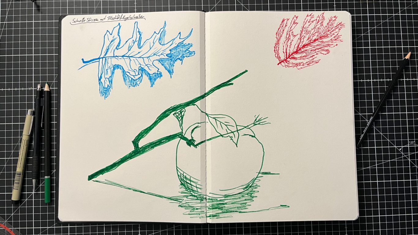 Found Leaves II (Filzstift)