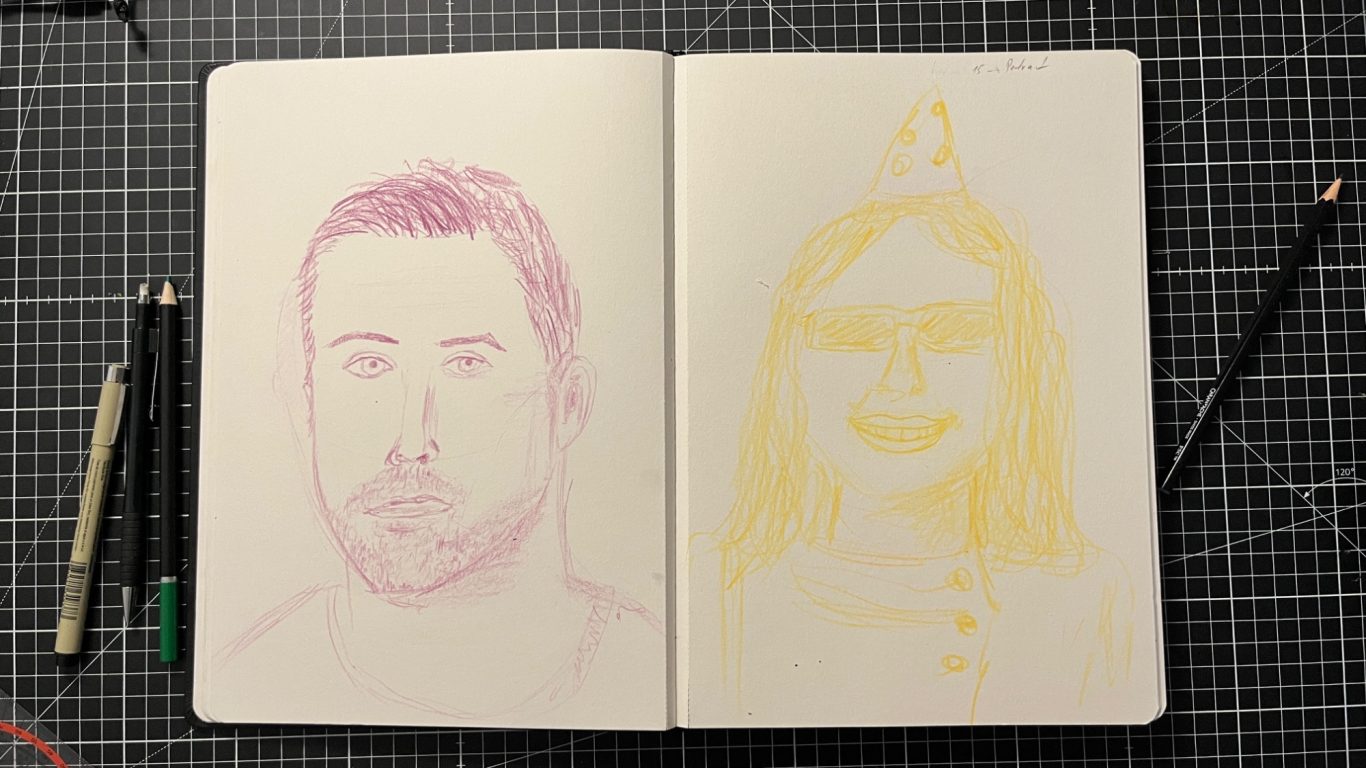 Portrait I (Buntstift)