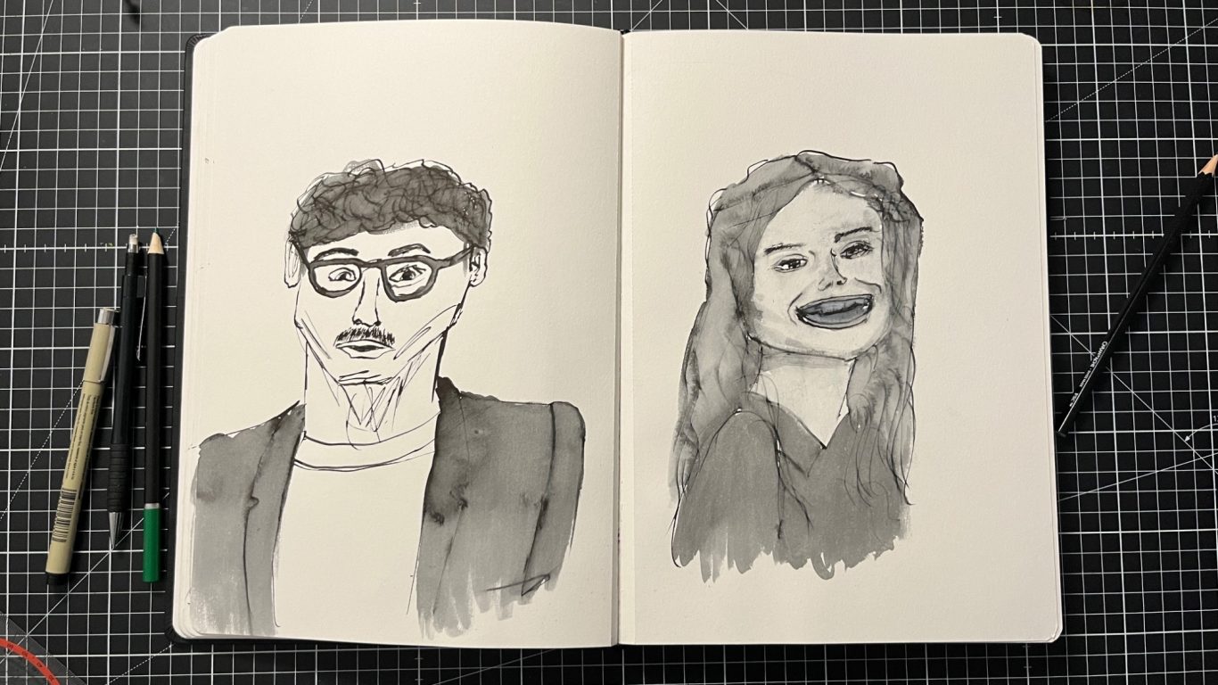 Portrait IV (Feder & Tusche)